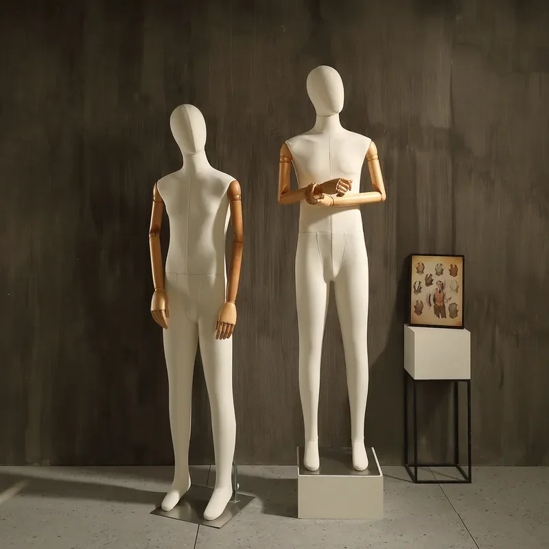 for Clothing Store High End Slim Fit Male Model Full Body Platform Display Stand Men Dummy for Men's Clothing Store Props