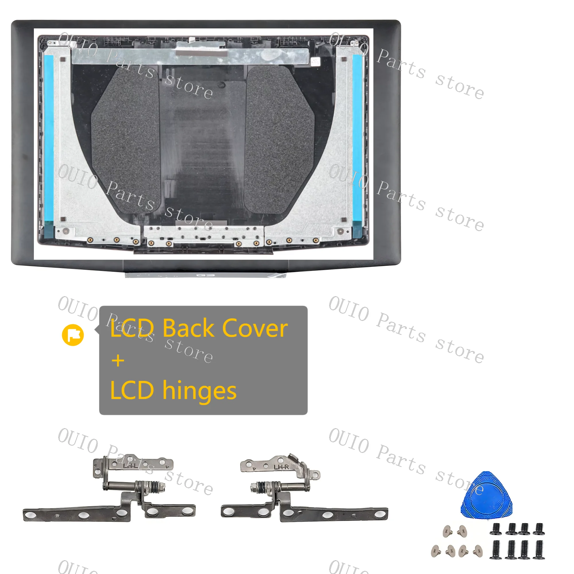 NEW For P89F G3 15 3500 3590 Rear Lid TOP case LCD Back Cover 0YGCNV 03HKFN 0747KP Front Bezel Blue/White