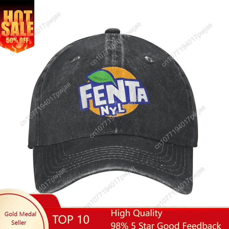 F-Fenta NYL Men's Casual Baseball Cap - Adjustable Snapback, Breathable Summer Sunscreen Hat with Fenta NYL Logo & Leaf Graphic,