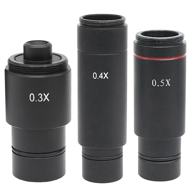 0.3X/0.4X/0.5X C-obiektyw Adapter do montażu f CCD CMOS kamera przemysłowa cyfrowy okular połączony z obiektywem przekaźnika redukcji mikroskopu