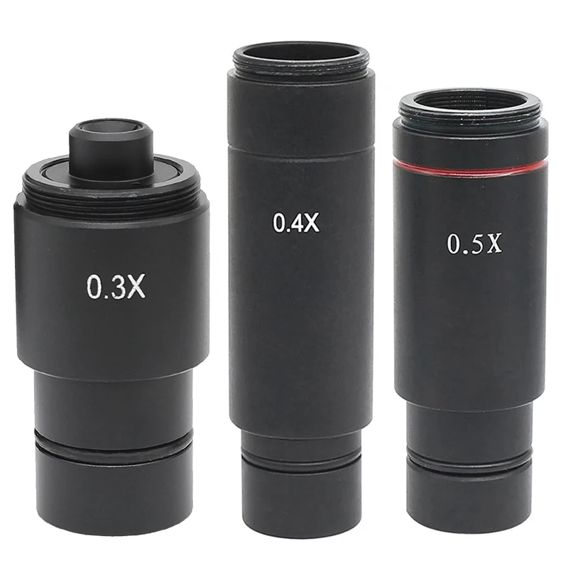 Lente do Adaptador da C-montagem para a Câmera Industrial Ocular de Digitas Conectada com o Microscópio Lente do Relé da Redução Ccd Cmos 0.3x 0.4x 0.5x
