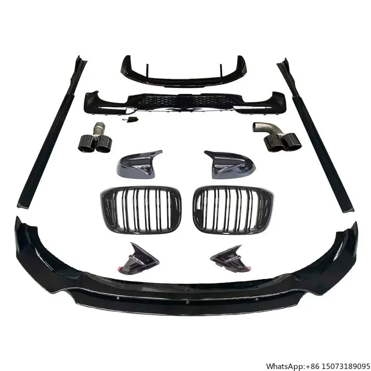 

Front Rear Spoiler Lip Side Skirt Grill Mirror Cover Body Kit for X3 G01 PP Rear Diffuser Spoiler Side Skirts 2018-2020