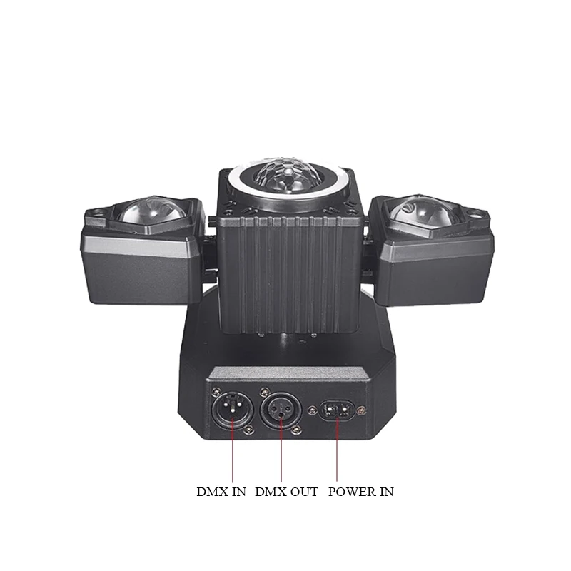 Disco LED Beam Moving Head Light Wireless Remote Colorful Magic Ball Laser Stage Lighting with Light Strip DJ Sound Party Lights