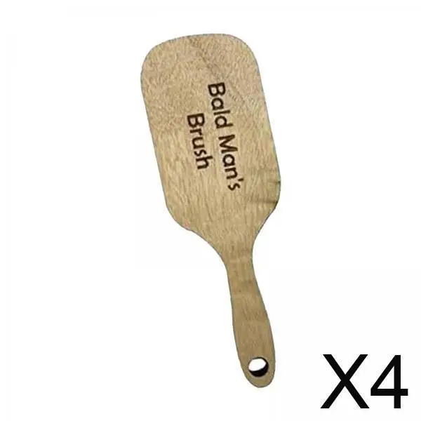 مشط الرجل الأصلع، فرشاة شعر خشبية مضحكة، هدية مضحكة للرجال، لوازم تصفيف الشعر للاستخدام المنزلي #1