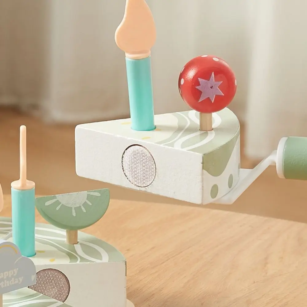 Modèle de gâteau en bois, Simulation de nourriture, maison de jeu, fête, ensembles de nourriture, cuisine cognitive exquise, jouet de simulation, maison de poupée