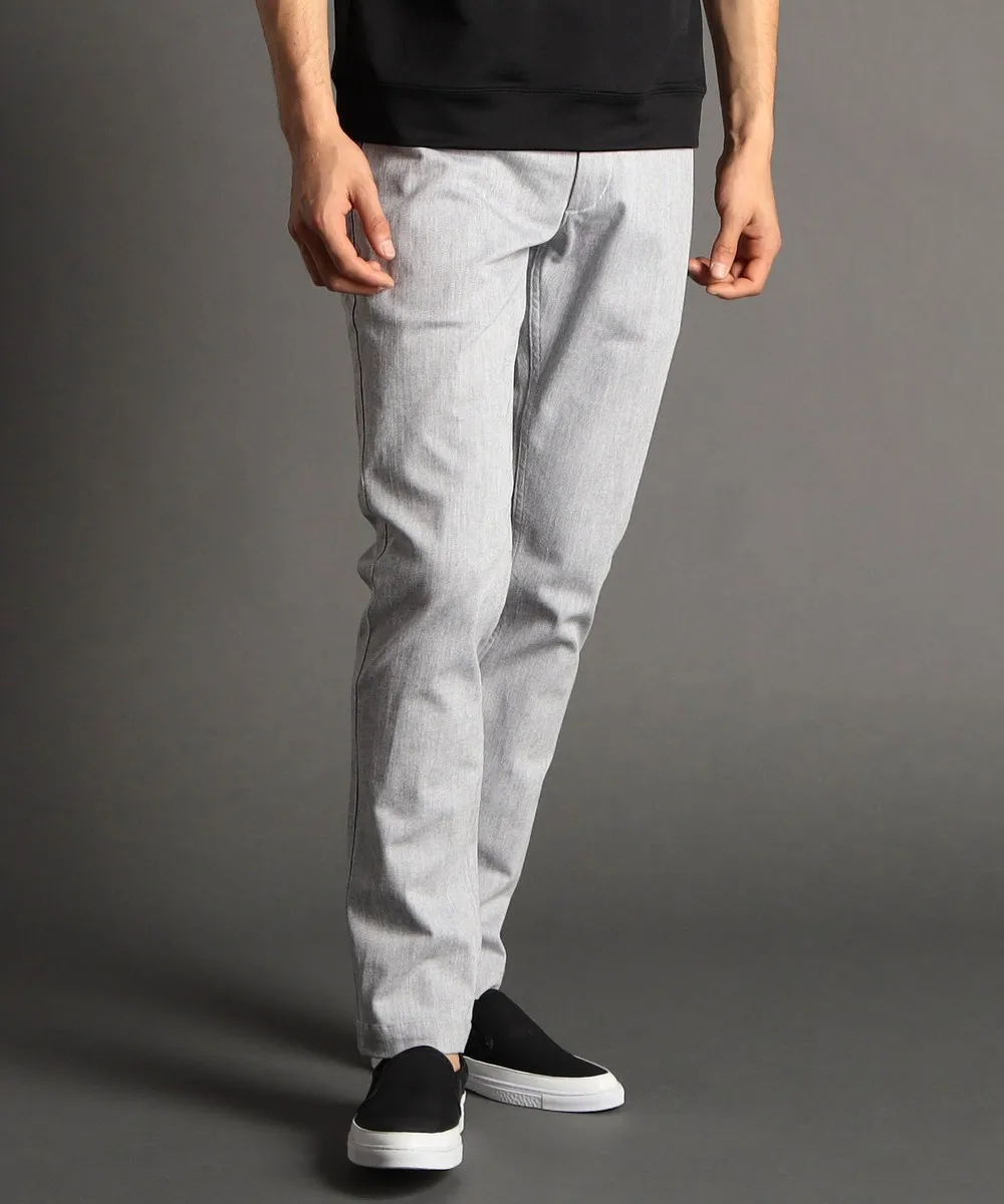 

Slim Fit Casual Pants for Men Premium Brand Small Foot Pants Comfortable Summer Denim mid Waist Zipper Fly Non Crease