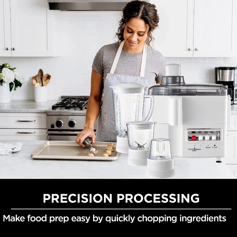 Neu eingetroffene multifunktionale elektrische Saftmixermaschine, 650 W, Smoothies-Mixer, 4-in-1-Küchenmaschine für den Haushalt