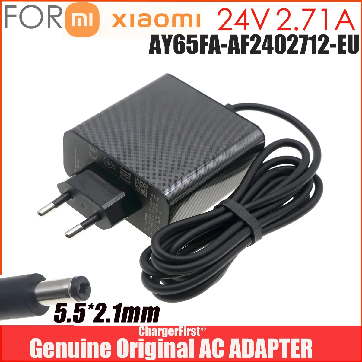 Original AY65FA-AF2402712-EU 24V 2.71A For Xiaomi Redmi monitor G Pro27 G34WQ C34WQBA-RG AC adapter power Supply