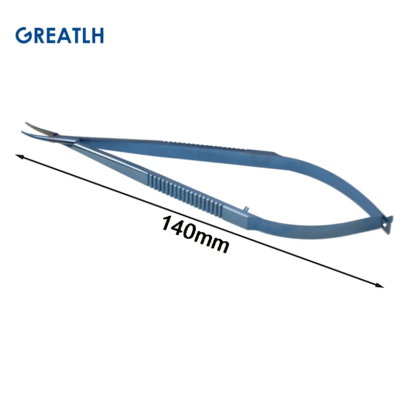 Titanium Alloy Autoclavable Needle Holder Flat Handle Without Lock Ophthalmic Eye Surgical Instrument