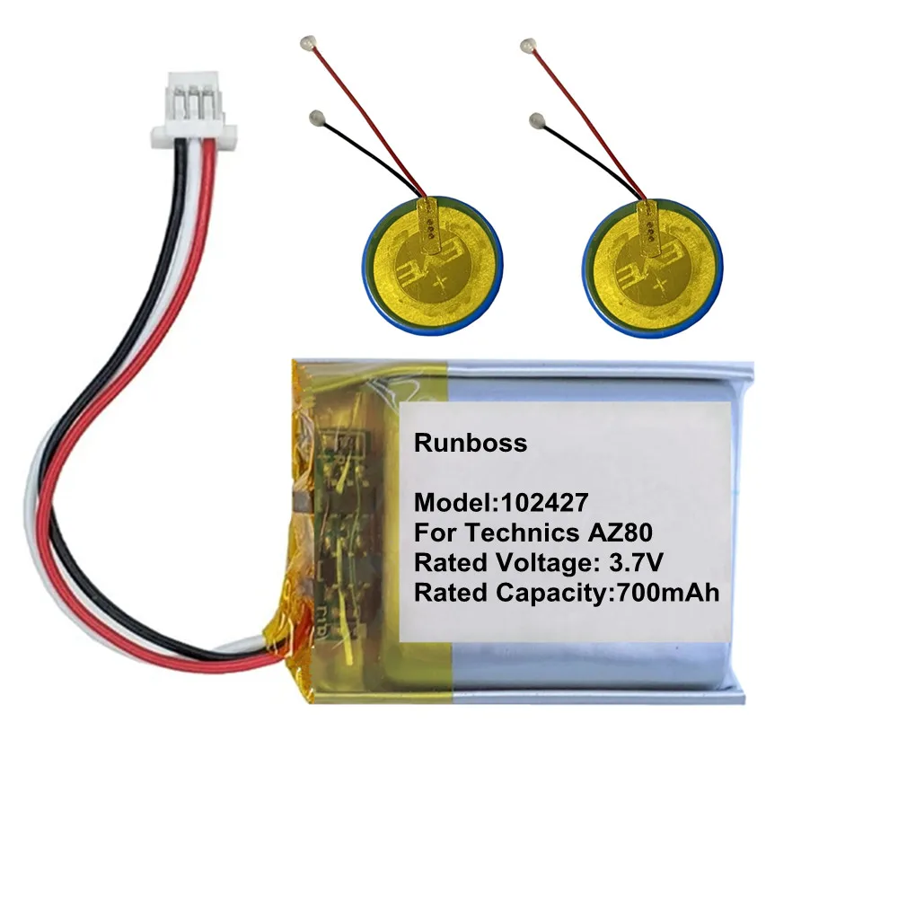 85mAh M1454S2 CP1454 Zenipower Z75 / 700mAh 102427 Battery For Technics AZ80 EAH-AZ80 True Wireless Gaming Earbuds Buds TWS
