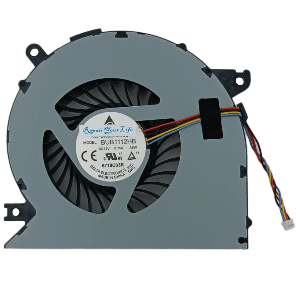 AIO Computer Cooling Fan for HP All-in-one 27-P 27-P014, CPU Cooler Fans BUB1112HB-A5W 1323-00MX000 819000-001 DC12V 0.75A New