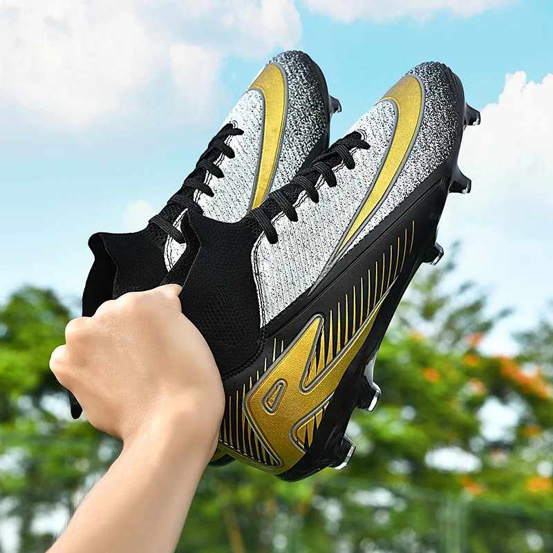 New Men Women Soccer Shoes Cleats Breathable Indoor Sports Non-Slip Training Sport Ultralight Football Boots Grass Comfortable