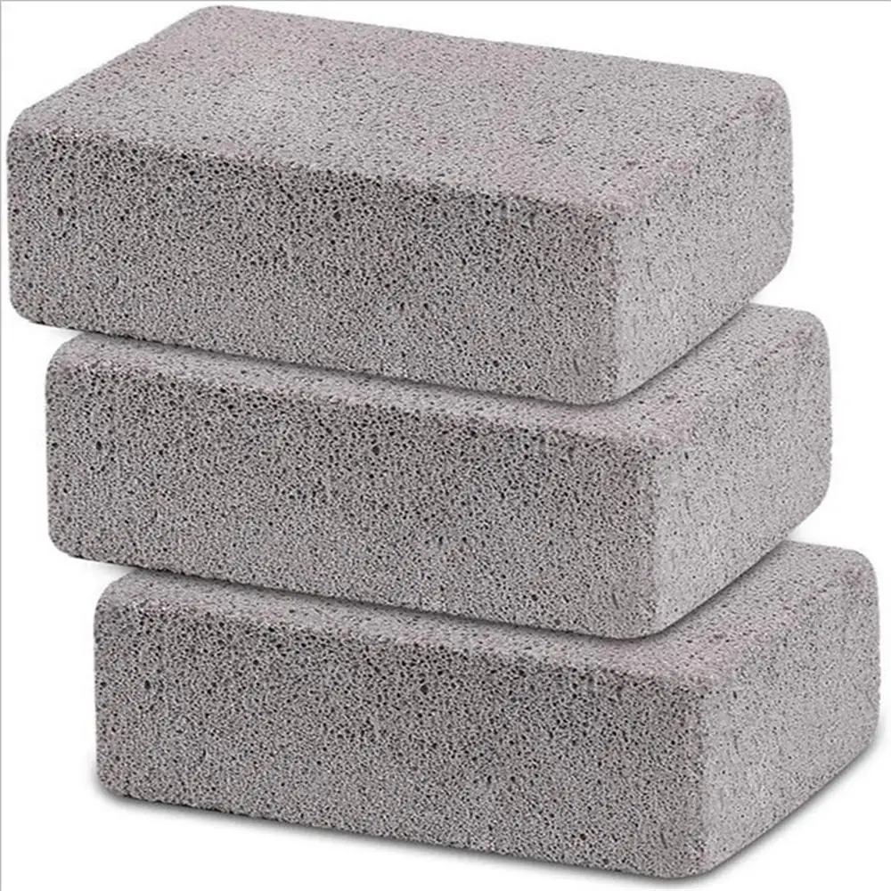 BBQ Grill Cleaning Brush Brick Block Barbecue Cleaning Stone Pumice Brick For Barbecue Rack Outdoor Kitchen BBQ Tools Mangal