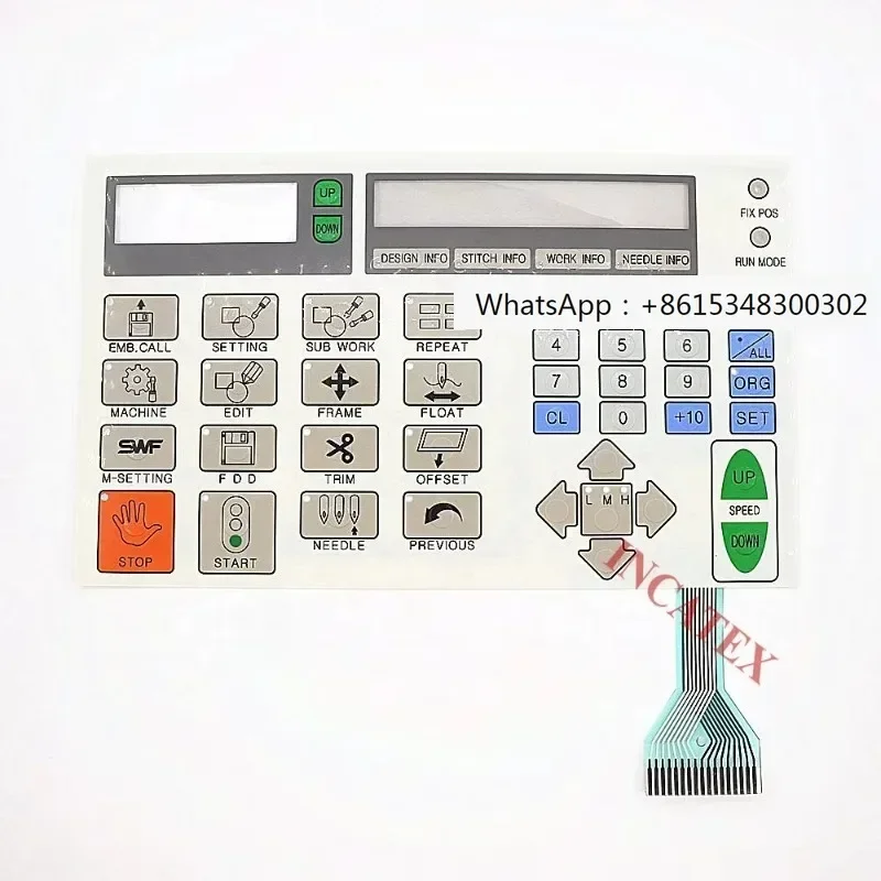 

SWF Sun Star Embroidery Machine Accessories Genuine Control Panel Keyboard Film SWF Single Head Embroidery Machine