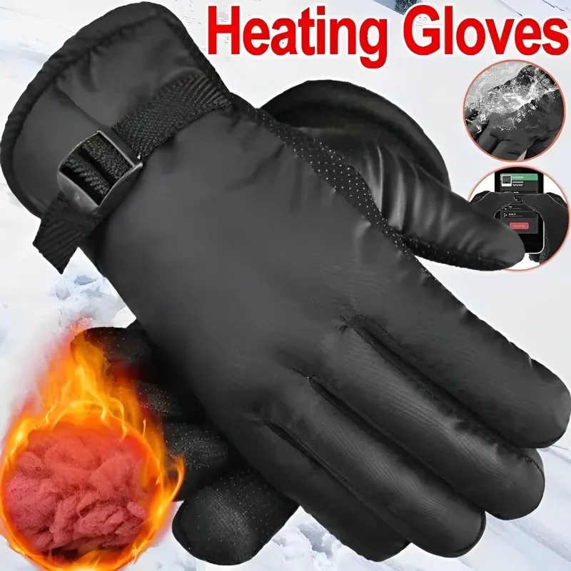 Winter Cycling Gloves Unisex, Waterproof Thermal Warm Mitten Gloves for Men, Outdoor Skiing Riding Hiking Motorcycle Sports