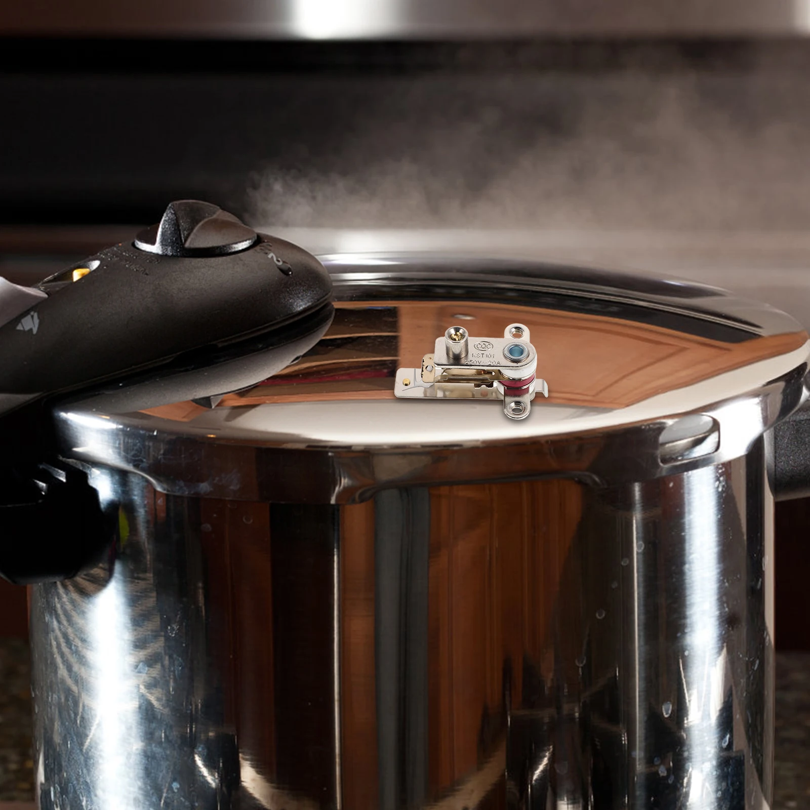 

5pcs Pressure Cooker Switch White Alloy Electric Heater Temperature Controller Replacement Adjustable Thermal Control Part