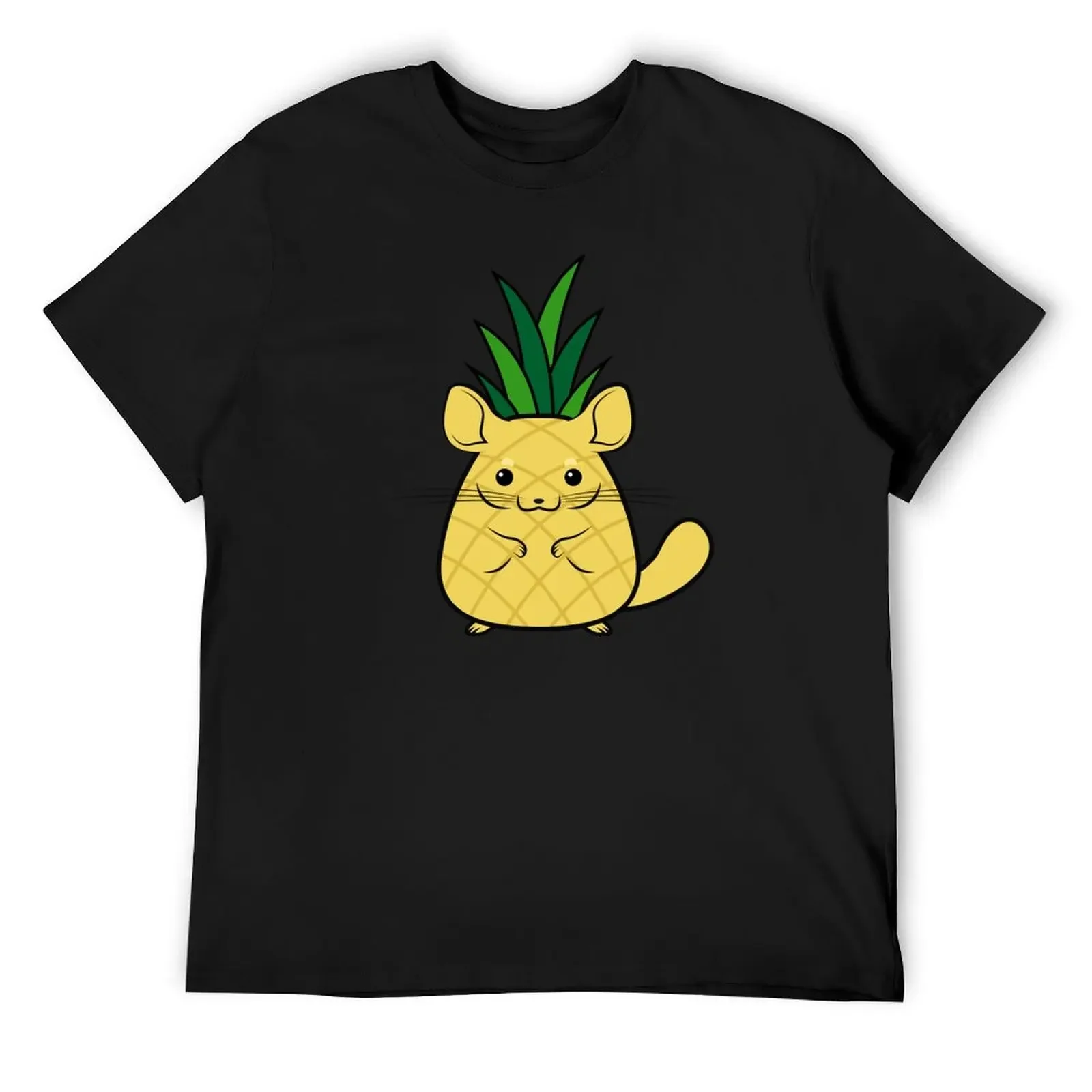 Pineapple Chinchilla T-Shirt for a boy sports fans t shirts for men cotton