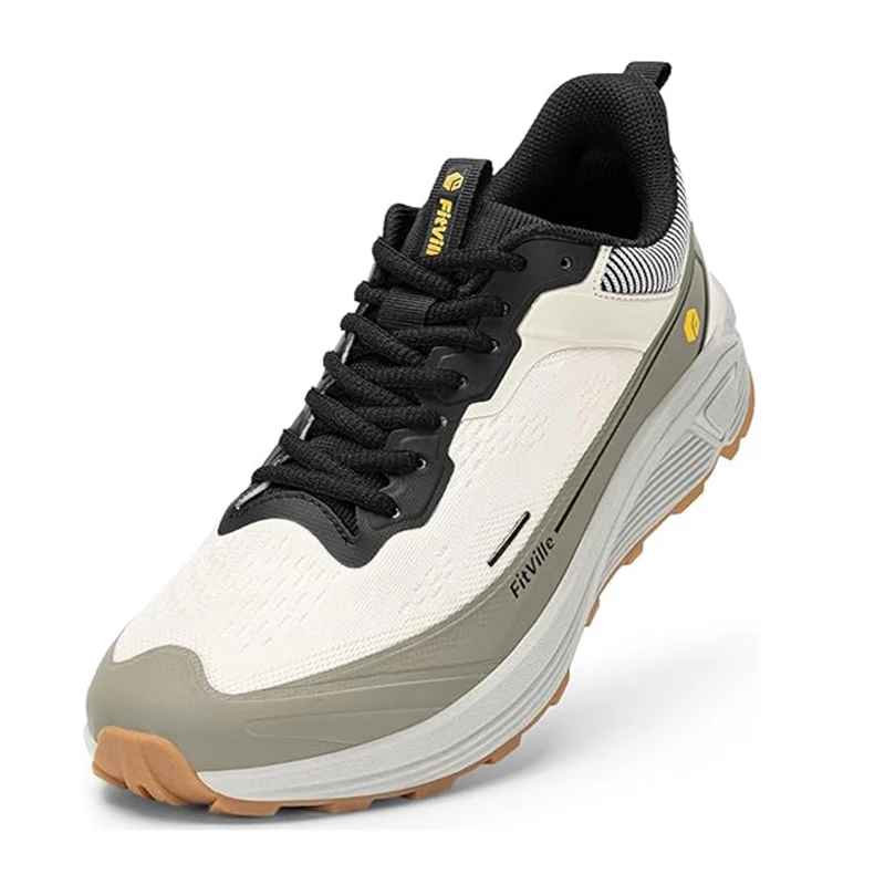 

FitVille Wide Walking Shoes For Men Anti-Slip Lightweight Trail Running Shoe Cushioned Athletic Sneakers With Arch Support