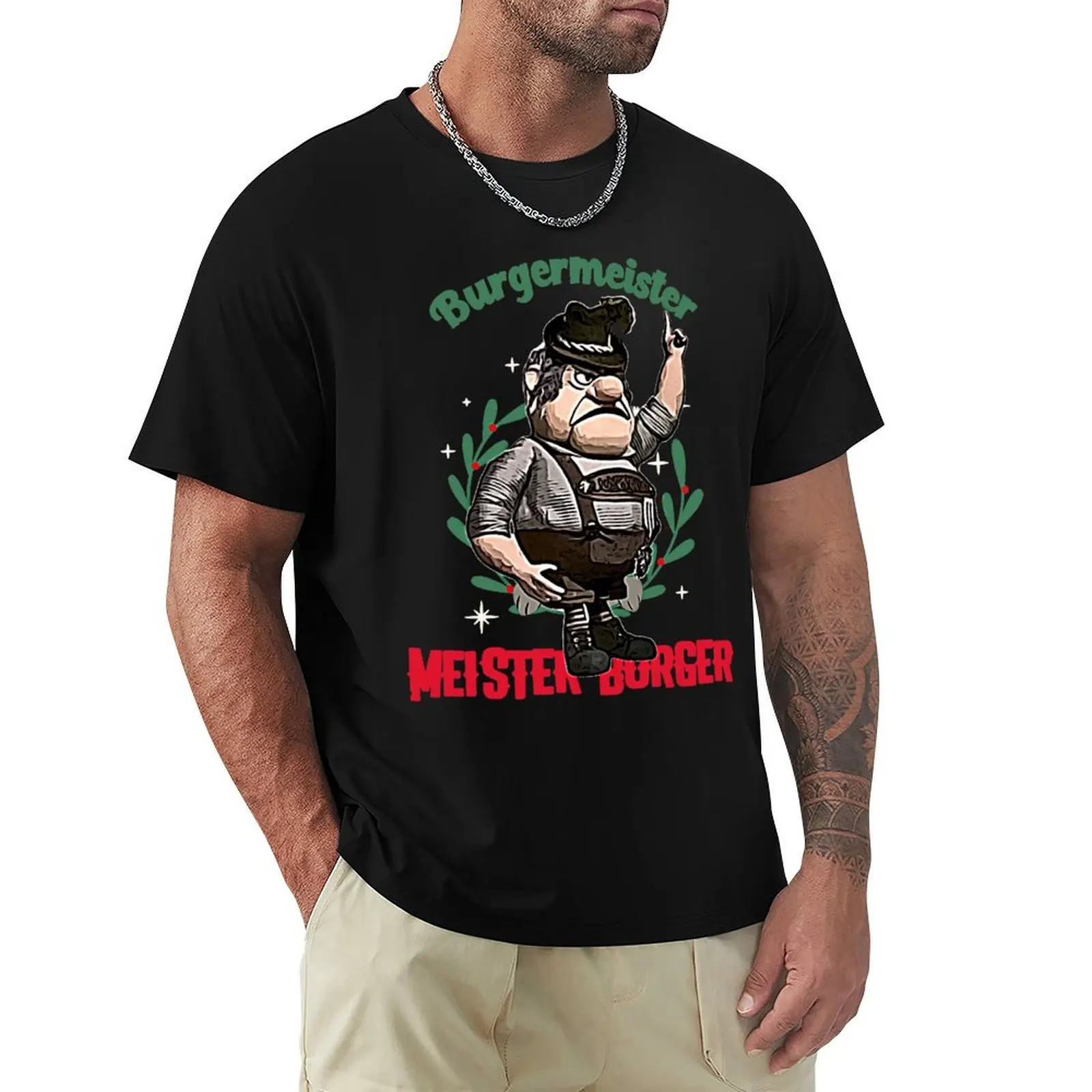 

Burgermeister Meister Burger (german lederhosen) T-Shirt anime stuff luxury designer cute tops new gifts and t-shirts men tshirt
