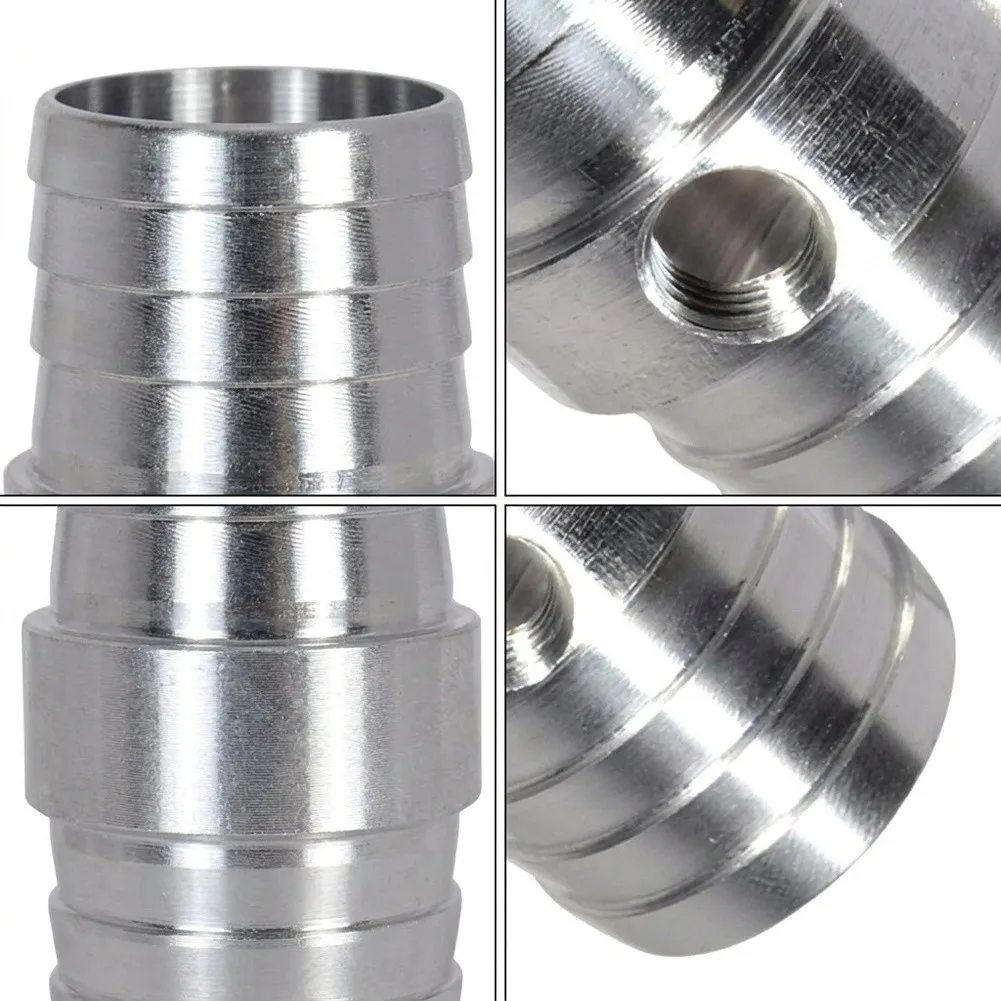 Aluminum Radiator Hose Barb Coupler 3 Pack with 1/8 Inch NPT Port Designed for 1-1/4 Steam Tube in Engine Applications