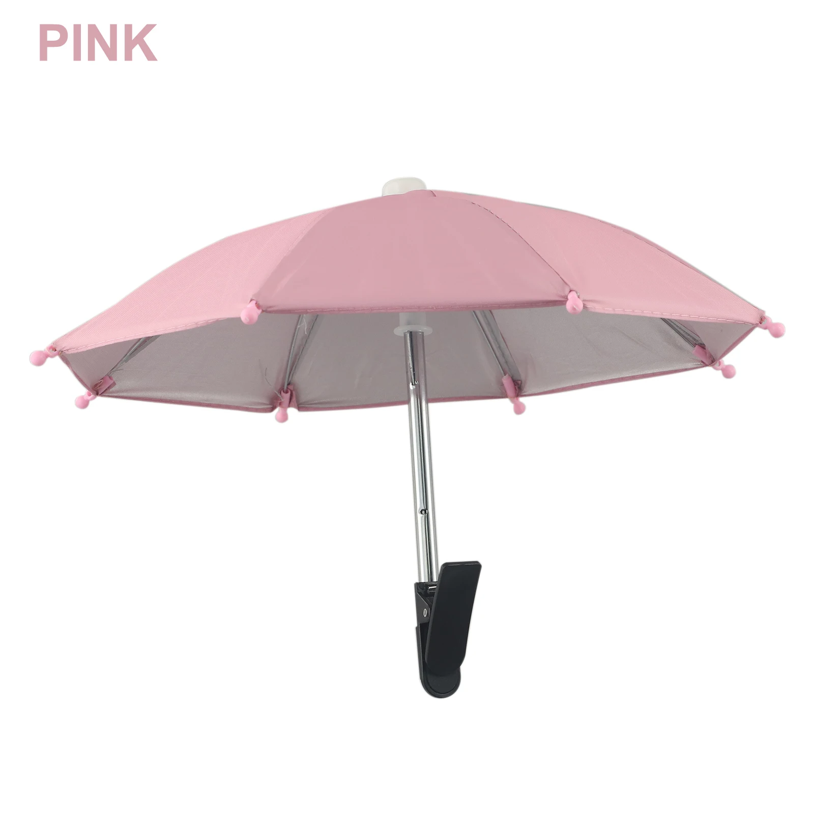 Anti-Reflective Phone Umbrella Cell Phone Rainproof Umbrella Versatile Accessory Adjustable Clip Height Clear Visibility