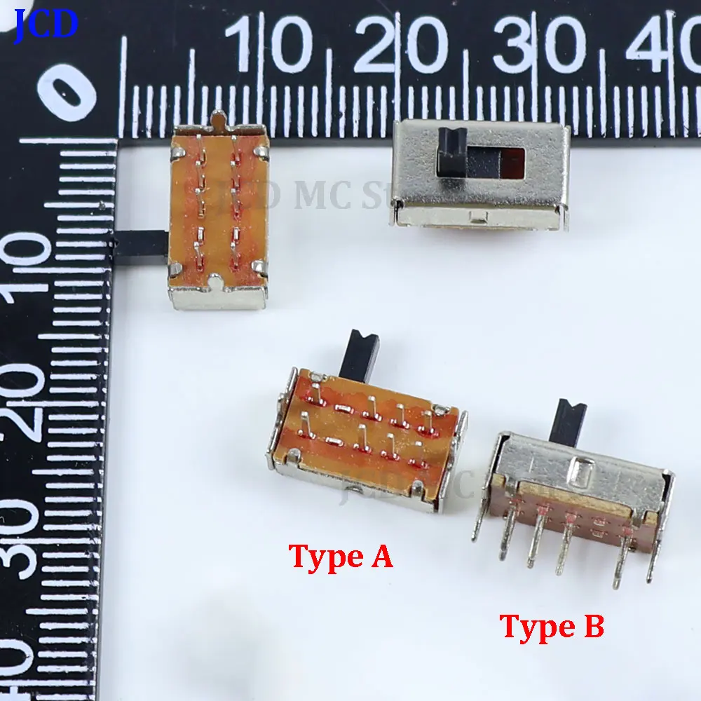 

10-50PCS SK23D07VG4 8 Pin PCB 3 Position 2P3T DP3T Miniature Slide Switch Side Knob SK-23D07 Handle high 4mm