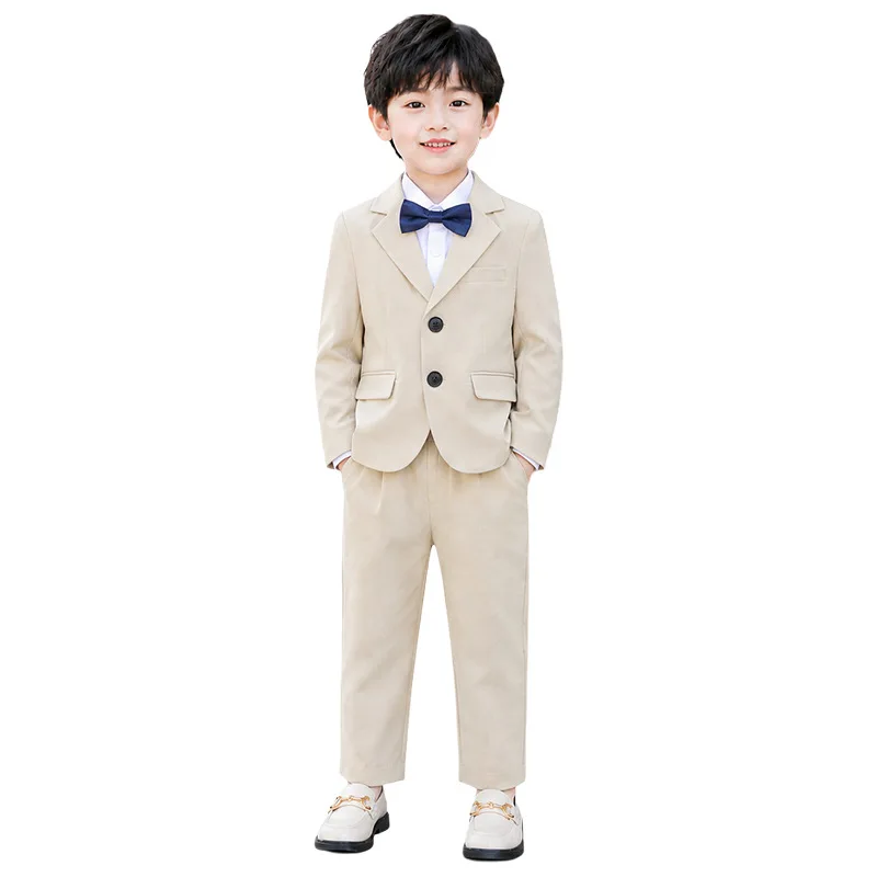 2026 New Autumn Winter Children's British Style Suit Boy's Piano Host Recitation Performance Costume Kids Formal Dress