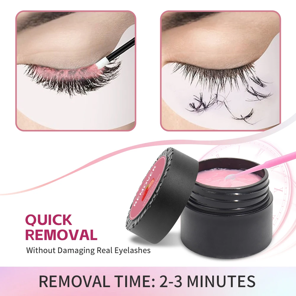 10g Eyelash กาว Remover ครีม Quick ขนกาวเครื่องมือแต่งหน้าผลไม้รส Lash กาวขนตา Remover ครีม