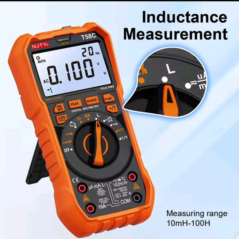 

(1 шт.) T58C Цифровой высокоточный четырех и полузначный мультиметр с автоматическим диапазоном для электриков