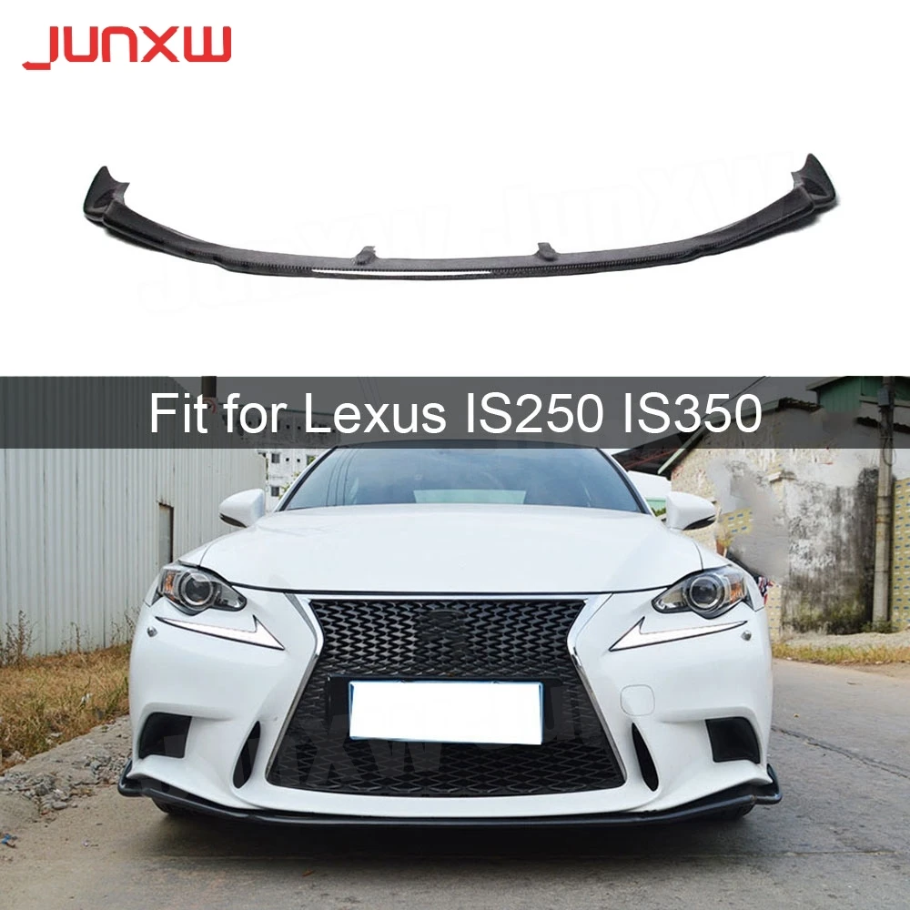 

Front Bumper Lip Splitters for Lexus IS250 IS350 IS F Sport Sedan 4 Door 2014-2016 Carbon Fiber Front Bumper Lip Spoiler FRP