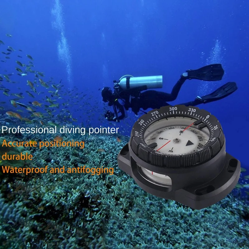 

ABJX New With Magnetic Submersible Diving Depth 50M Waterproof Scuba Diving Compass Diver Underwater Direction Watch Equipment