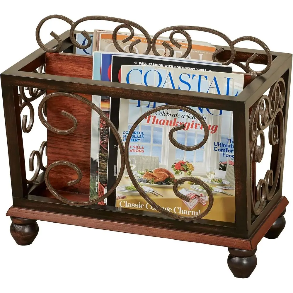 

Walnut Magazine and Newspaper Rack for Ashburn Style