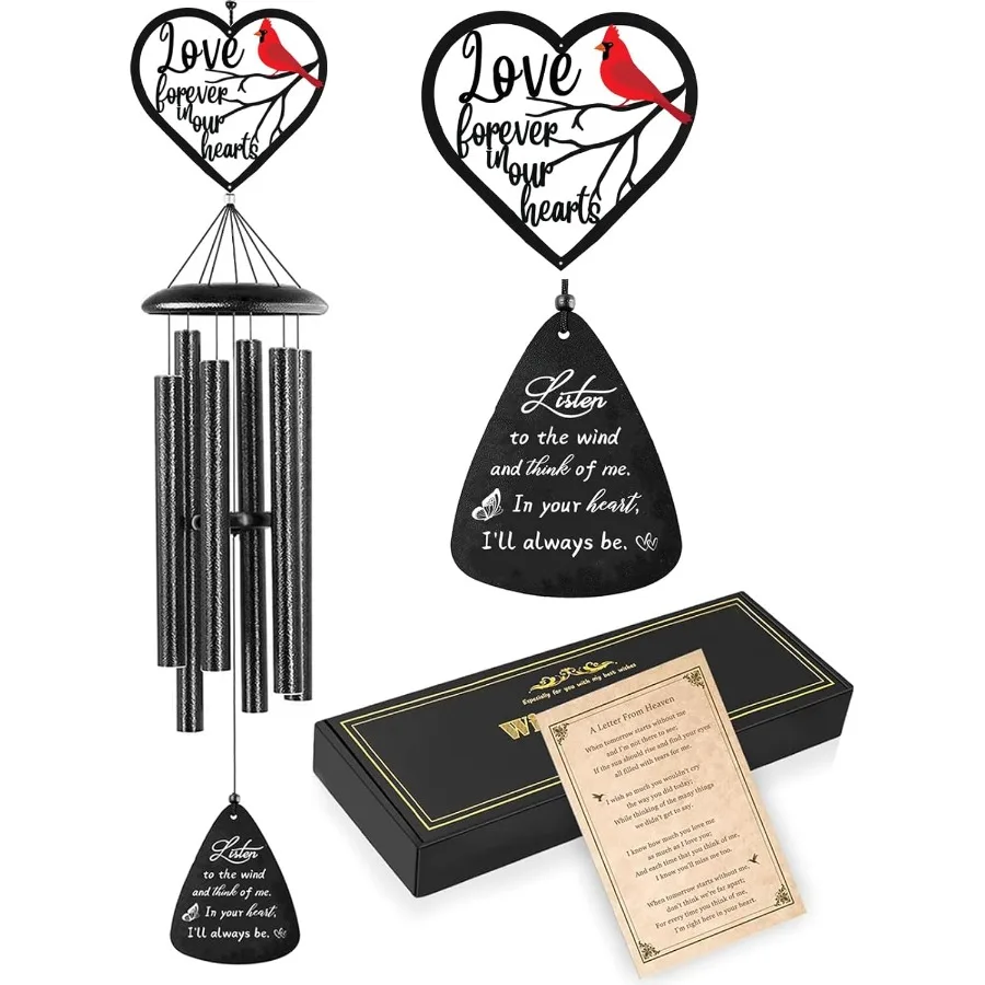 

Memorial Sympathy Gifts 36 Memorial Wind Chimes for Loss of Loved One Cardinal Sympathy Wind Chimes Bereavement Condolence Reme
