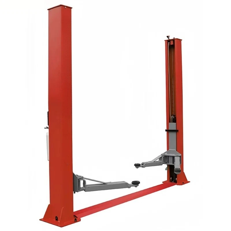 Bilateral manual unlock double column lift car maintenance lift