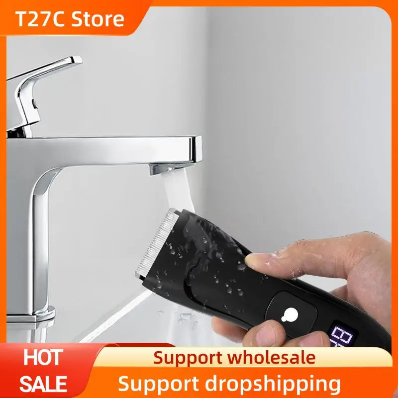 

T27C Электрический триммер для волос для мужчин, мужской триммер для подмышек, ног, лобковых участков и волос на теле, устройство для удаления волос в паху на все тело