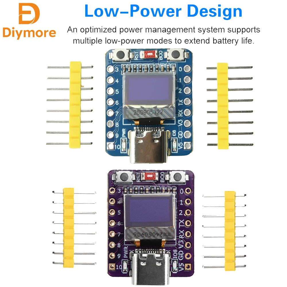 ESP32-C3 0.42-inch Screen OLED White Light Display Bluetooth Supermini Development Board Type-C Interface