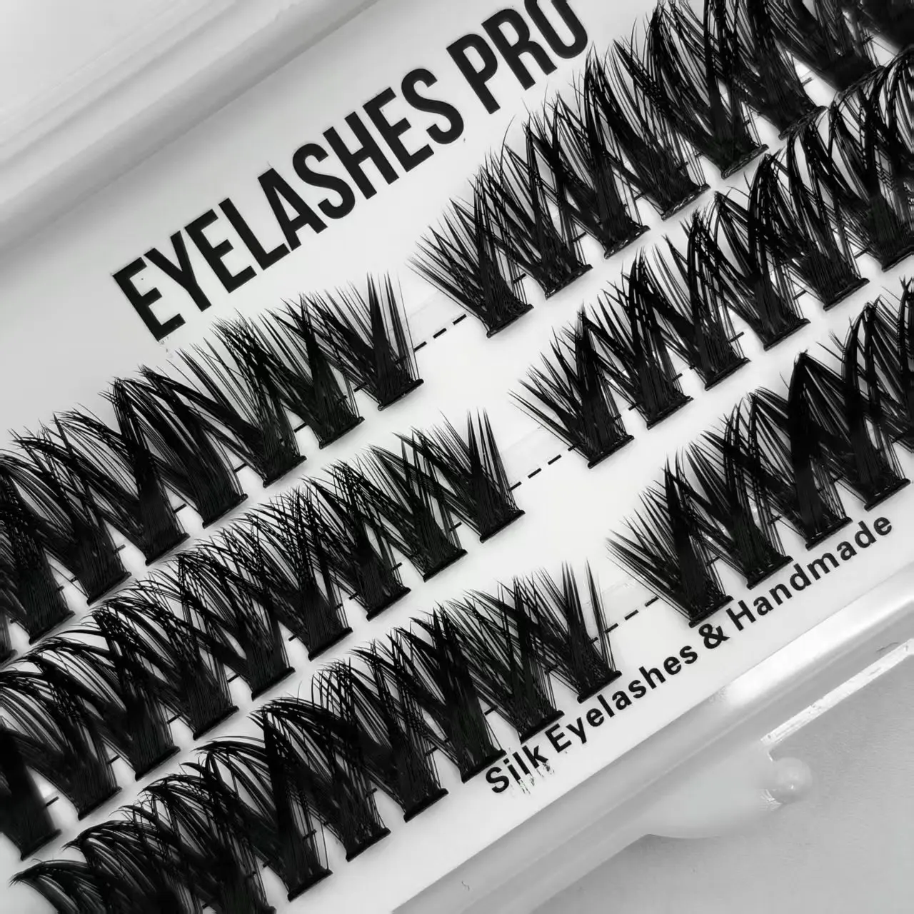 60P-0.07-XDIY Hand Made Eyelash Extension Cluster Flase Lashes Lash Bundles Soft Ribbon Strip Eyelashes Makeup Lashes NE