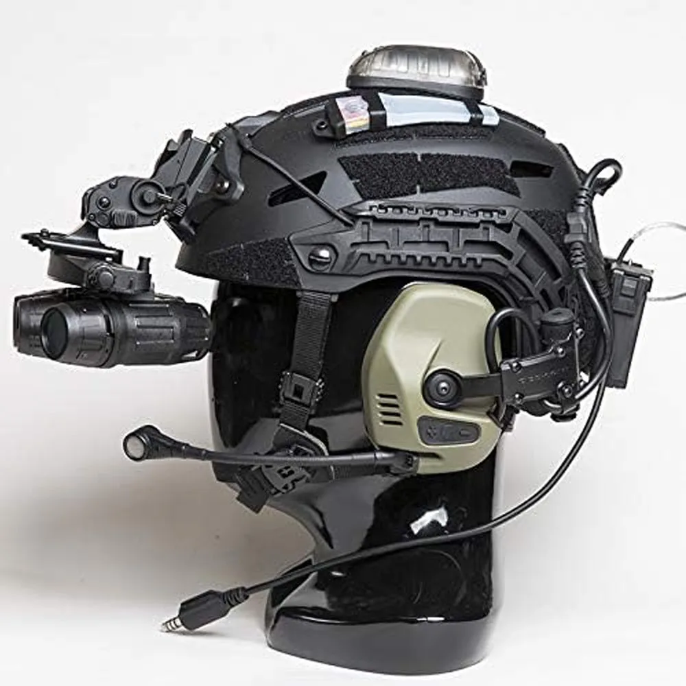 Tactical Night Vision Goggles AN/AVS10 Model  with Adjustable Helmet NVG Bracket Mount for Cosplay and Display No Function