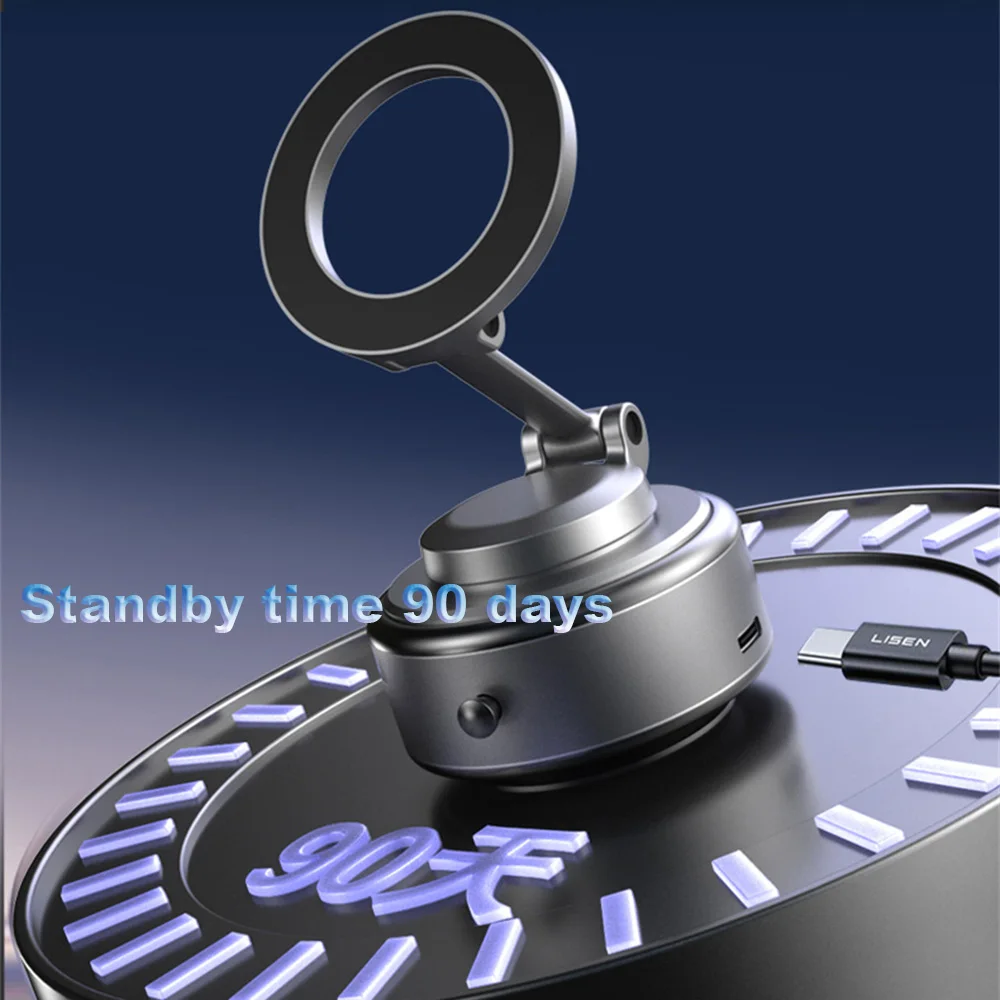 WiWU Octopus Vacuum Suction Magnetic Phone Holder for iPhone 17 16 Pro Max Foldable Universal Mobile Phone Stand 360° Rotation