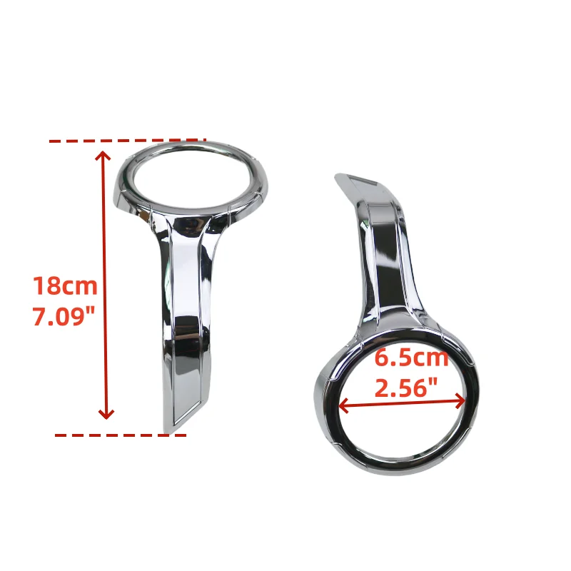 دراجة نارية كروم الجبهة الضباب ضوء الحافة حلقات الكسوة ABS ديكور لهوندا الذهب الجناح GL1800 2018 2019 2020 2021