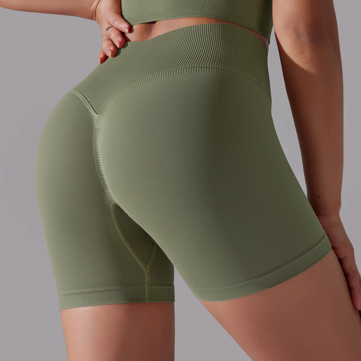 Women Yoga Clothing Sports Shorts High Waist Push Up Gym shorts Leggings Seamless Solid Yoga Shorts Women Clothing 11 Colors