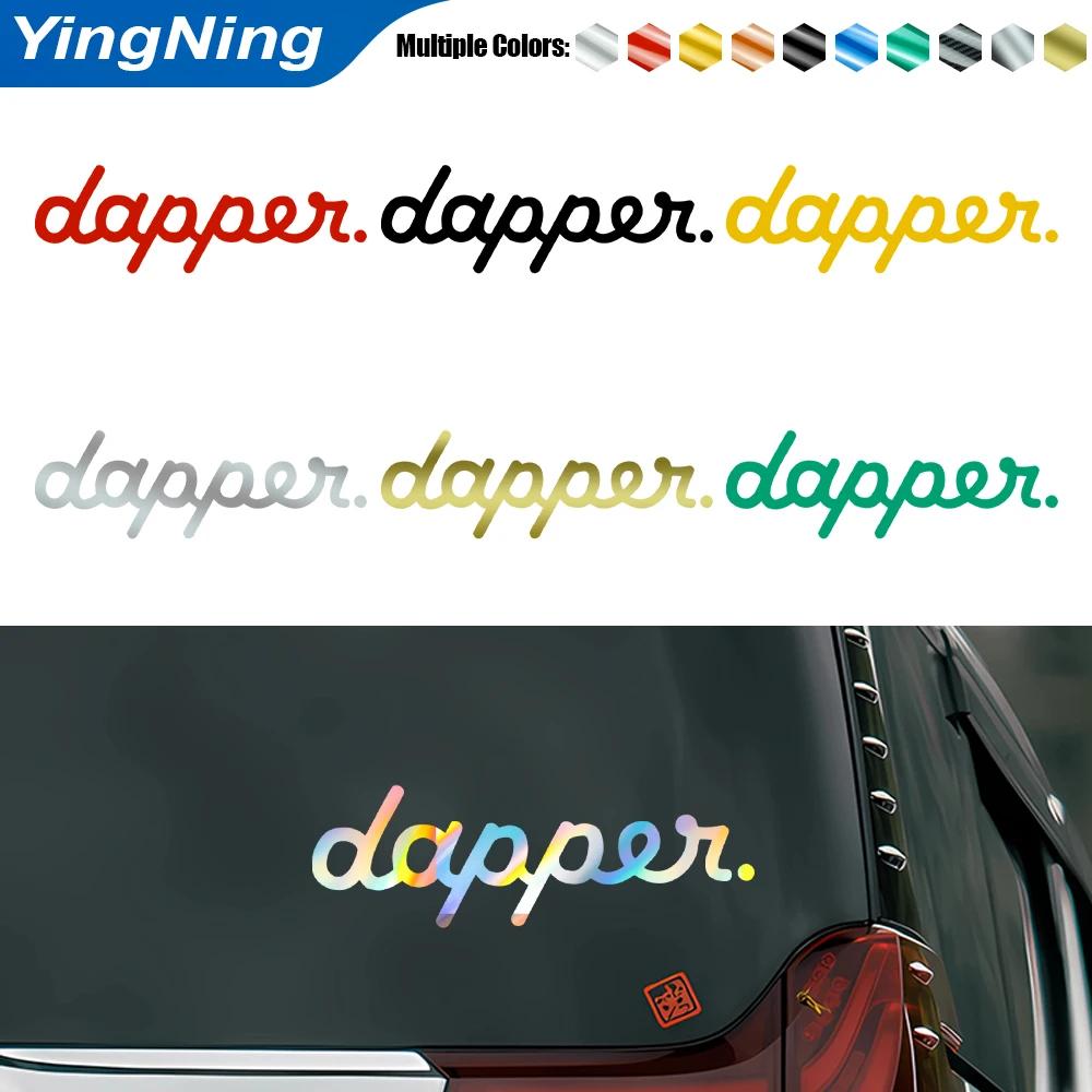 

Funny Dapper Car Sticker JDM Stance Hellaflush Vinyl Decal Waterproof Auto Front Rear Windshield Window Decor Reflective Sticker
