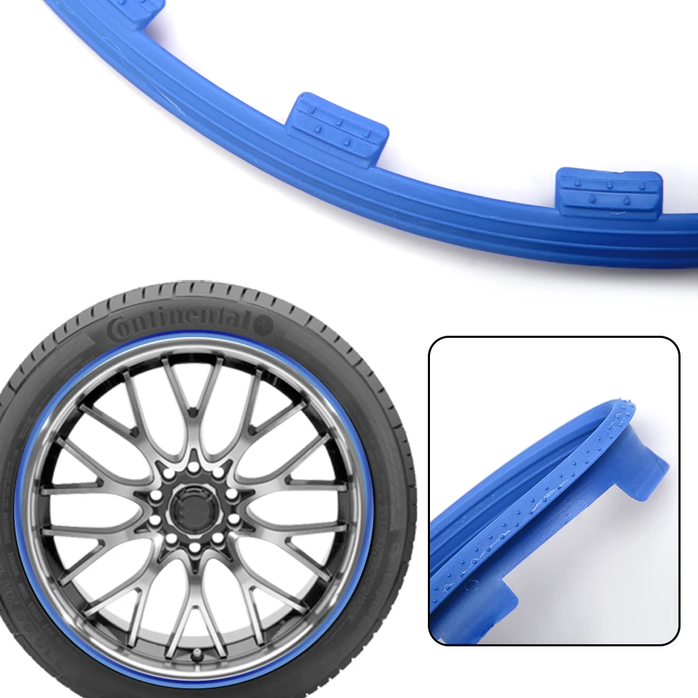 4PCS Car Vehicle Wheel Rims Protector Decor Strip Tire Guard Line Rubber Moulding Trim for Tesla Model 3 Y S X BMW AUDI VW BENZ