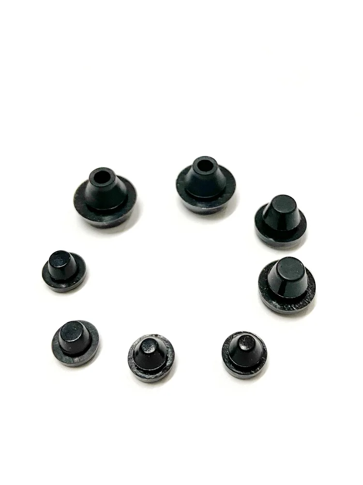 مادة السيليكون الأسود بدون براغي حافظة كمبيوتر ثابتة منصات قدم لينة امتصاص الصدمات المضادة للتصادم المكونات في منصات القدم