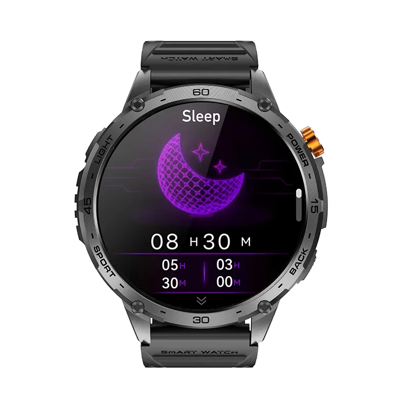 Новое поступление 2025 года K69, умные спортивные часы на открытом воздухе, фонарик BT Call, несколько спортивных режимов, IP67, водонепроницаемый календарь с трекером сна