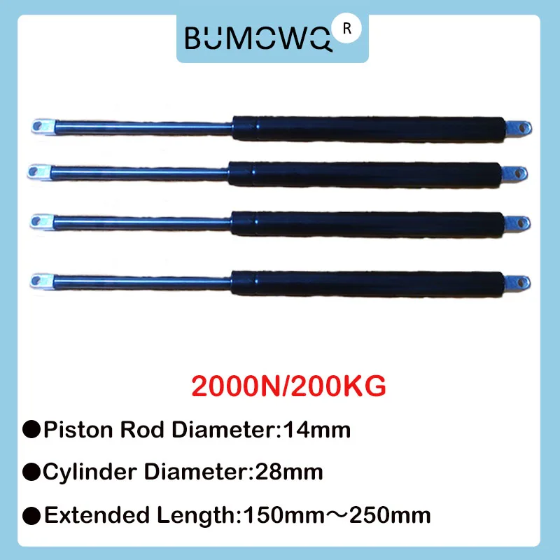 

1 PC 150-250mm 200kg/2000N Machine Gas Spring Universal Strut Bars Car Shock Absorber Furniture Cabinet Hinge Gas Lift