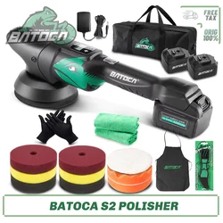 Batoca S2 4.0Ah Cordless Car Polisher Set Battery Wireless Car Polishing Machine Dual Action LCD Soft Start Polisher