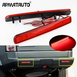 2pcs For Range Rover Sport L320 Discovery 3 4 Rear Bumper Reflector LED Brake Light Lamp Tail Smoke Black / RED Lens No-Errors