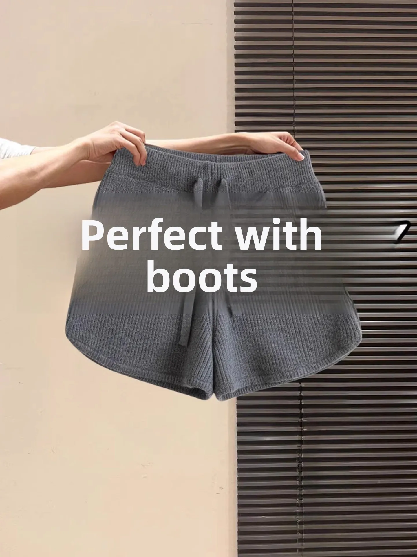 ay Gestrickte Thiened Winter Ort Hosen Damen Spor Hohe Taille A-Linie Boot Cut Boting Strumpfhosen Ci Walk Casual Hosen