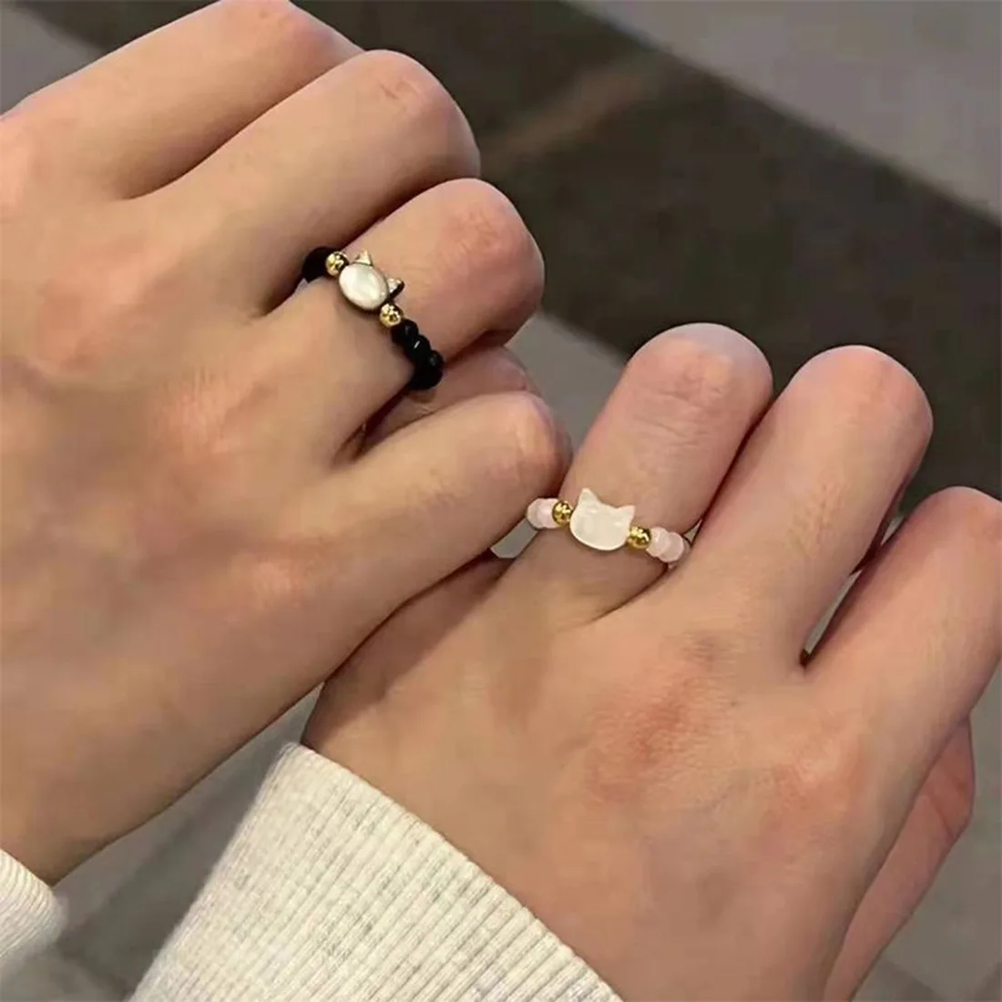 New Korean Fashion Cute Cat Claw Ring Women Opening Adjustable Jewelry Rings Men Party Birthday Wedding Ring Wholesale Jewelry